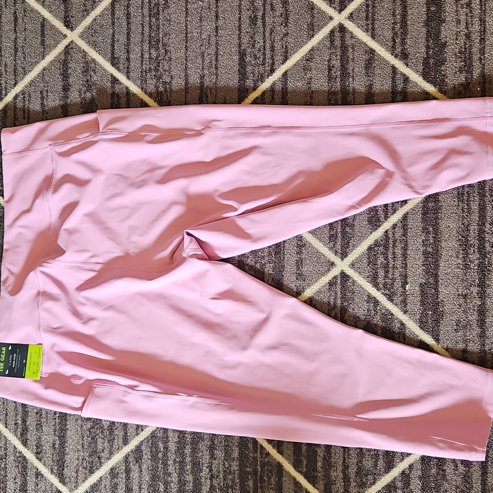 NWT Tek Gear Pink High-Waisted Leggings - Picture 3 of 4
